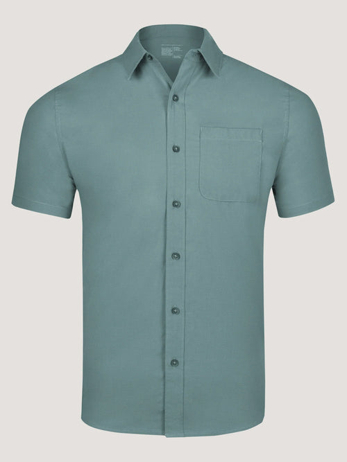 Sagebrush Short Sleeve Stretch Button Up